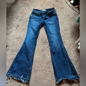 Shyanne Dark Blue Flare Jeans
